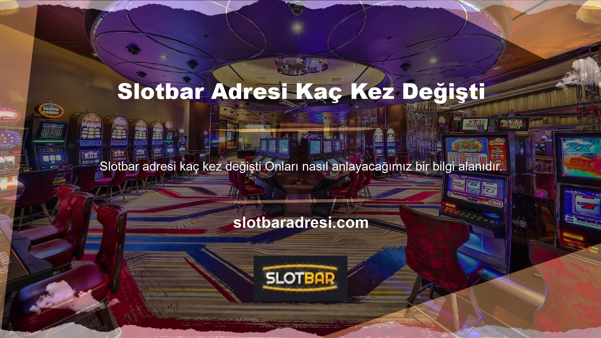 Oyun ekranındaki i ikonuna tıklayarak Slotbar Casino ile ilgili bilgilere ulaşabilirsiniz